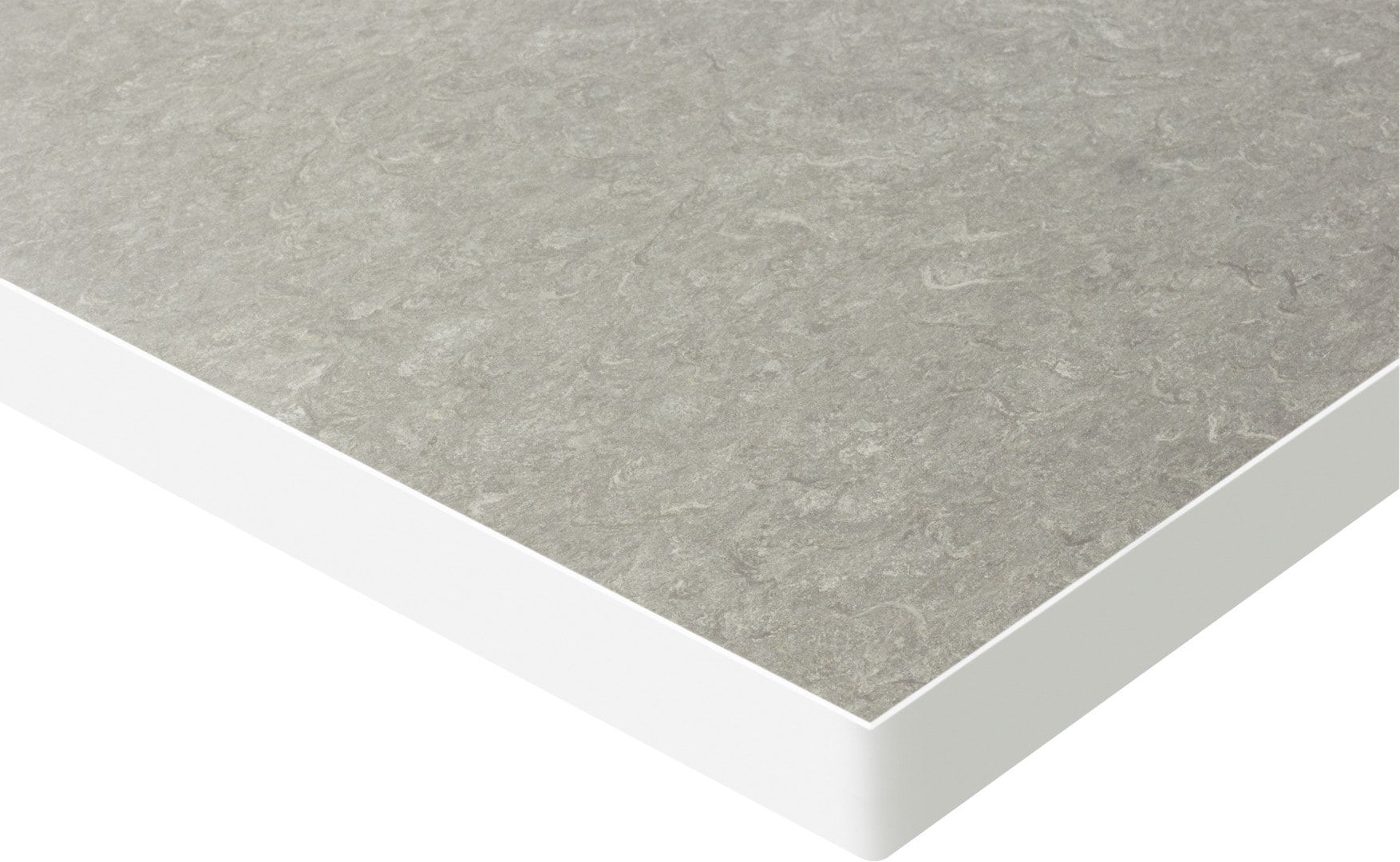Arbeitsplatte mit Linoleum-Belag, 2 mm Belag, 40 mm Plattenstärke, Breite 1.000 mm, Tiefe 700 mm, antistatisch, unempfindlich gegen Säuren, grau
