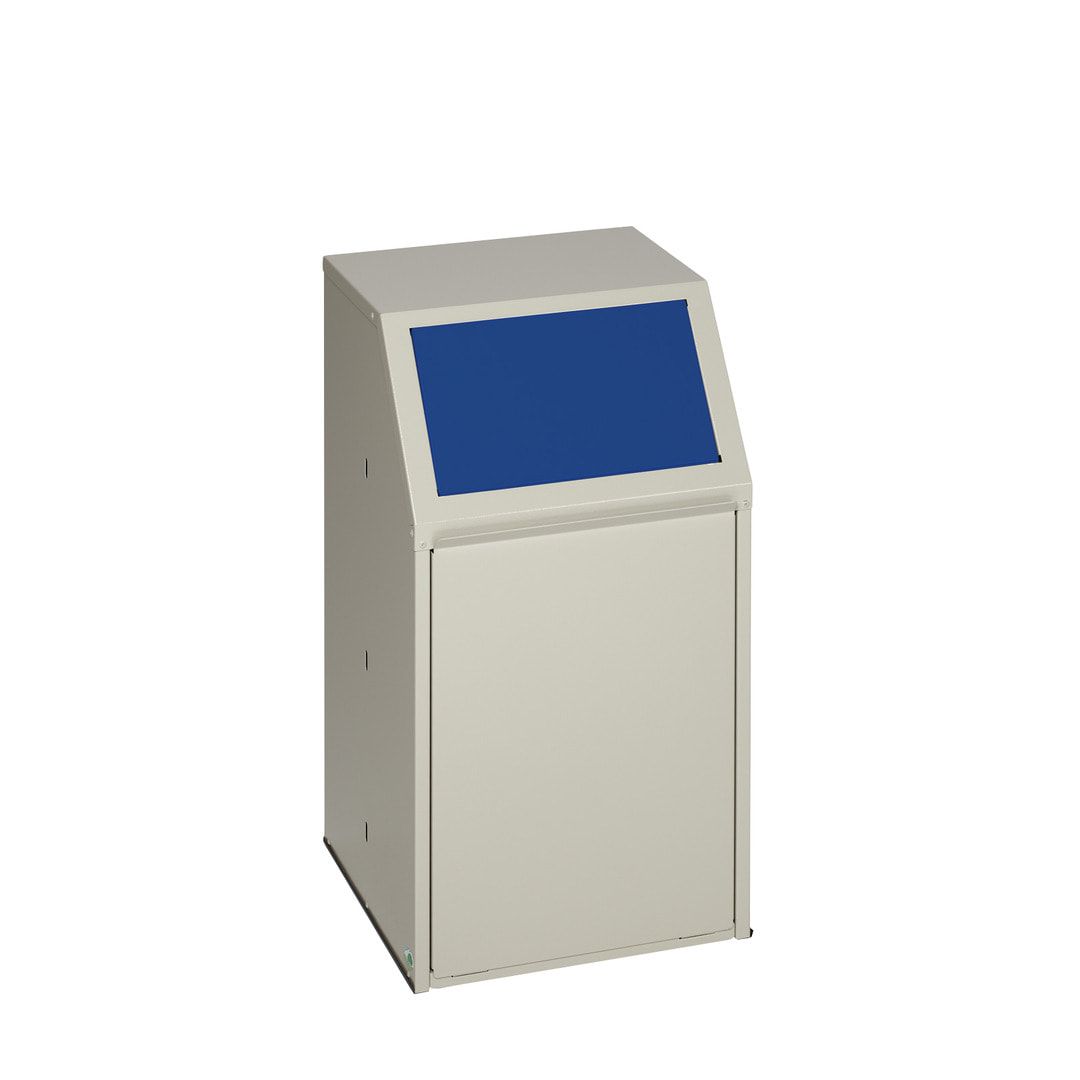 Wertstoffsammelgerät - fahrbar - 39 l - 800 x 400 x 400 mm (H x B x T) - Korpus kieselgrau - Einwurfklappe anthrazit - Abfallbehälter