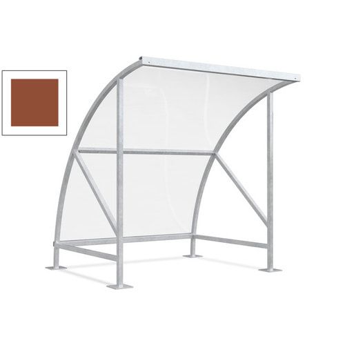Fahrradunterstand - Fahrradgarage mit Bogendach - Stahl und Kunststoff - 2.290 x 2.090 x 2.100 mm (HxBxT) - Farbe Achatgrau