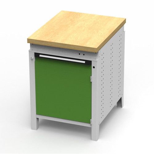 OTTOKIND Werkbank - Arbeitsplatte bündig - 850 x 605 x 750 mm (HxBxT) - Schrank - lichtgrau