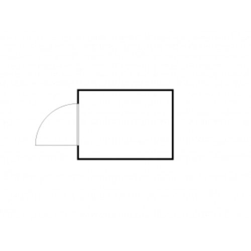 Gefahrstoffcontainer - Gefahrstoffdepot - 2.350 x 3.050 x 2.170 mm (HxBxT) - Auffangvolumen 1.030 l - Doppelflügeltür kurze Seite