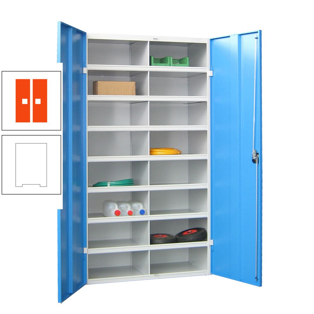 Aktenschrank - Fächerschrank - Sortierstation - 16 Fächer - Büroschrank - Dokumentenablage - 1.800 x 1.000 x 530 mm (HxBxT) - anthrazitgrau