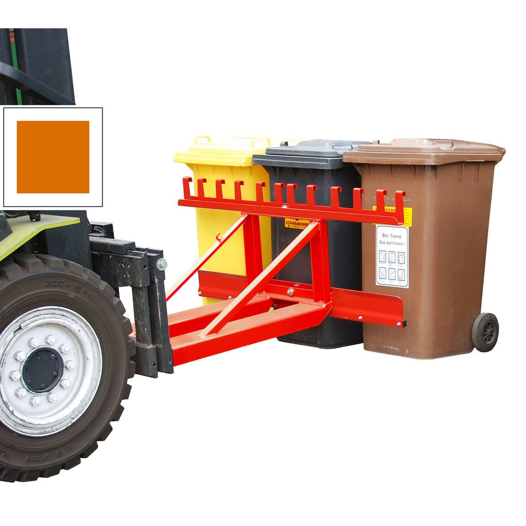 BAUER Mülltonnen-Heber - 200 kg - 1 x 80-360 Liter - feuerrot