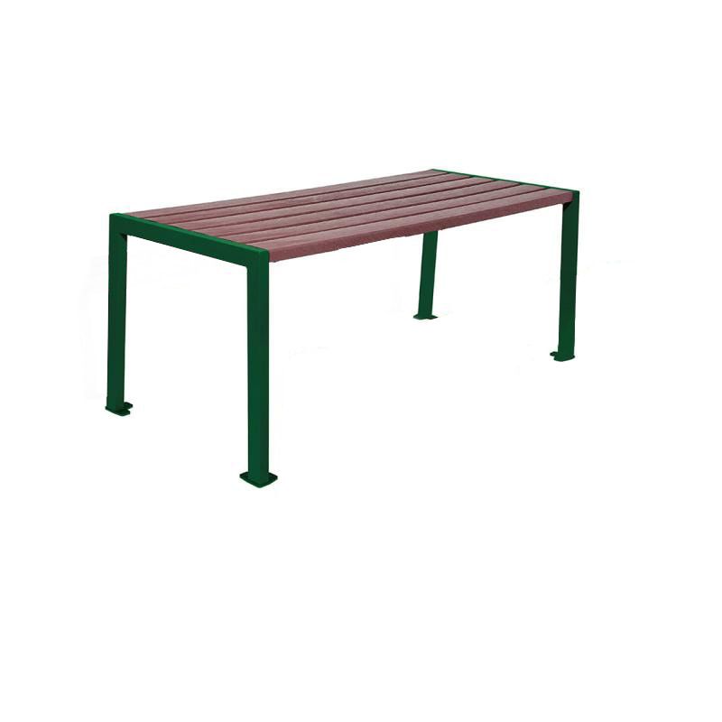 Tisch aus Stahl und Kunststoff - verzinkt und beschichtet - 750 x 1.800 x 798 mm (HxBxT) - Farbe enzianblau