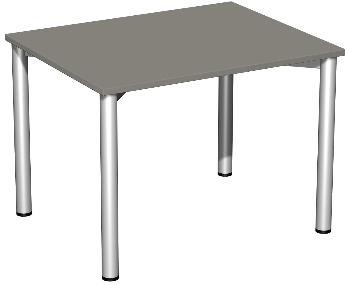 Schreibtisch - 4-Fuß Flex - Bürotisch - 720 x 1.000 x 800 mm (HxBxT) - Gestell anthrazit - Ahorn