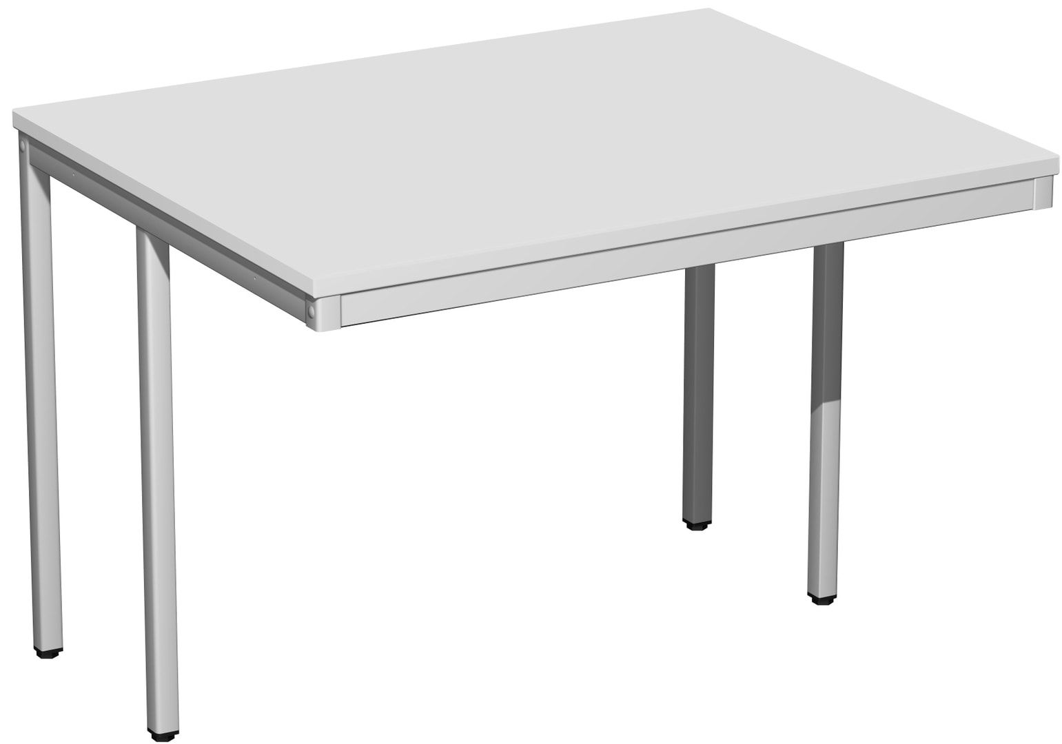 Schreibtisch - 4-Fuß Eco - Bürotisch - 720 x 1.000 x 800 mm (HxBxT) - Gestell lichtgrau - Ahorn