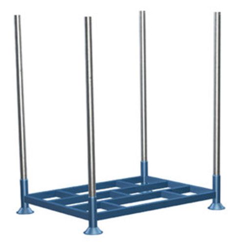 Stapelgestell, Rungengestell mit 4 steckbaren Rungen, Traglast 1.500 kg, stapelbar, 1.740 x 1.100 x 1.147 mm (HxBxT)