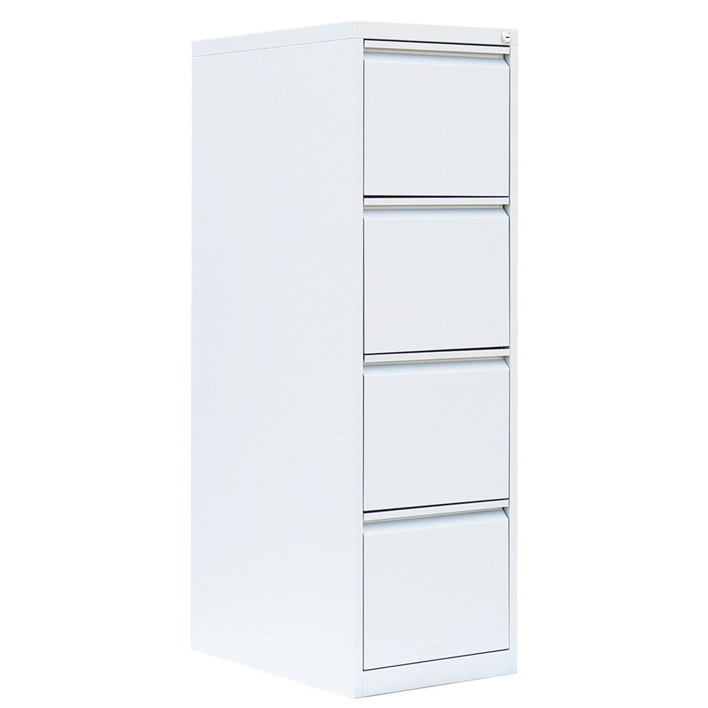 Hängeregistraturschrank, Hängeregisterschrank, 4 Schubladen, 1-bahnig, DIN A4, 1.320 x 400 x 620 mm (HxBxT), Korpus- und Schubladenfarbe wählbar