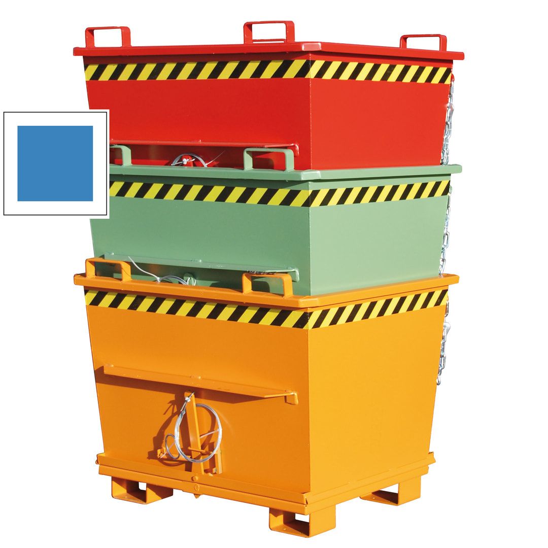 BAUER Klappbodenbehälter - 1.000 l - konisch - 1200x1040x1271 mm - stapelbar - feuerrot