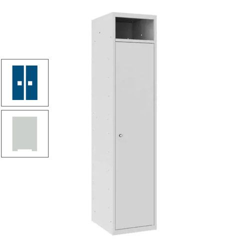 Wäschesammelschrank, Wäscheschrank, Einwurfschlitz, Zylinderschloss, 1.800 x 400 x 500 mm (HxBxT), Korpus anthrazitgrau, Front anthrazitgrau