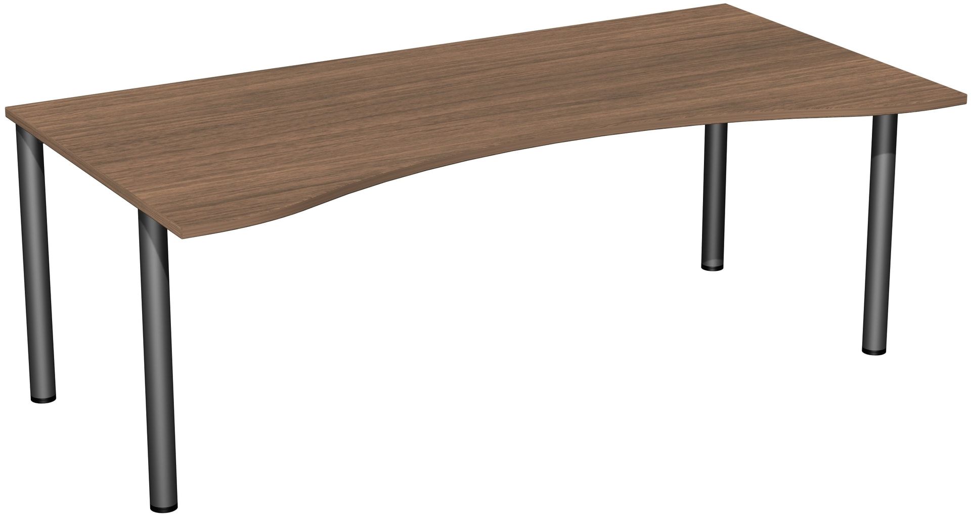 Ergo-Schreibtisch - 4-Fuß Flex - Bürotisch - 720 x 1.600 x 1.000 mm (HxBxT) - Gestell anthrazit - Ahorn