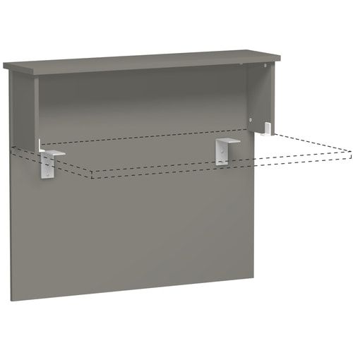 Anbau Thekenelement, Anbaumodul, 25 mm Dreischicht-Feinspan, 1.025 x 1.000 x 300 mm (HxBxT), Dekor Ahorn