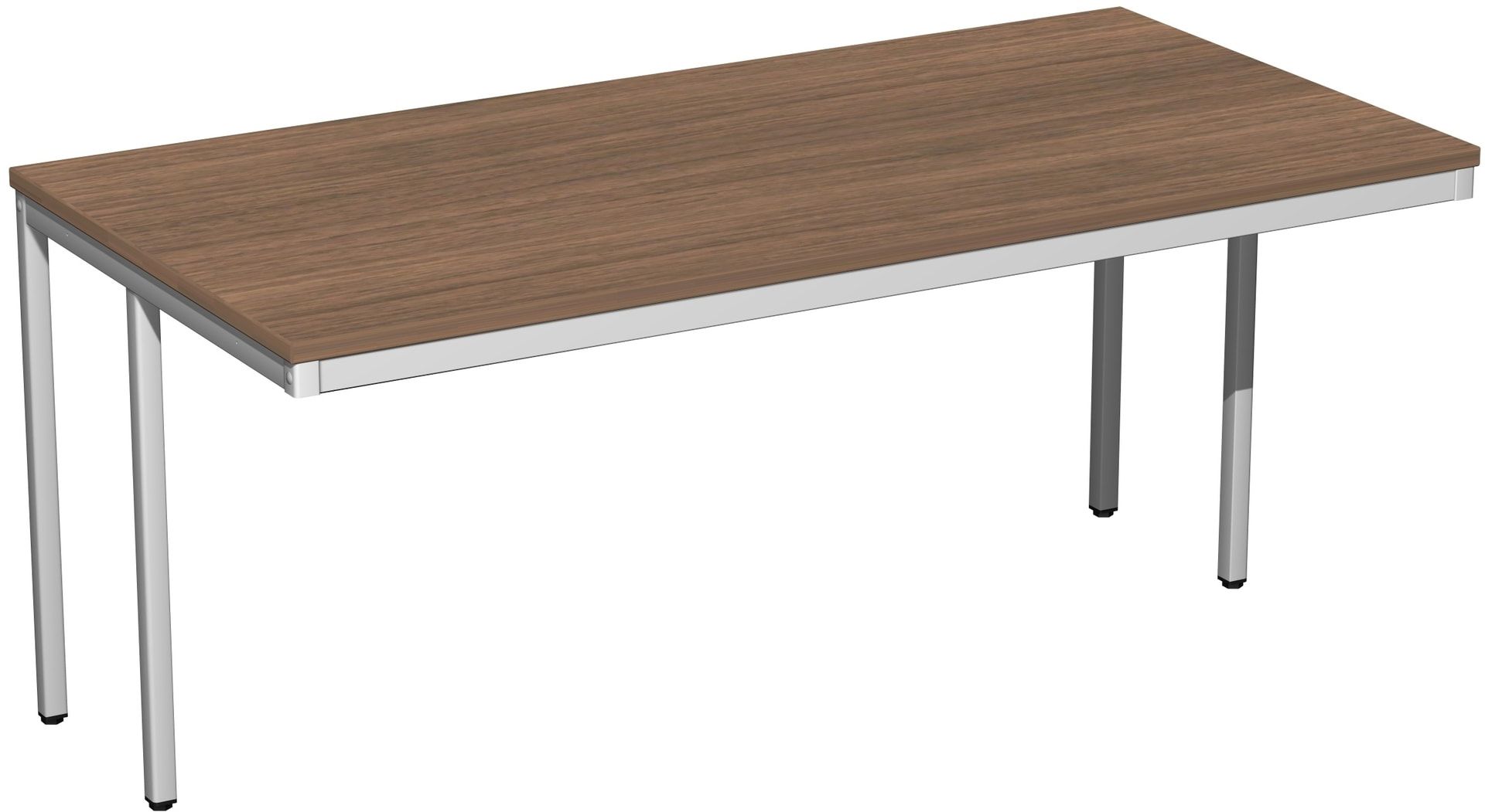 Schreibtisch - 4-Fuß Eco - Bürotisch - 720 x 1.000 x 800 mm (HxBxT) - Gestell lichtgrau - Ahorn