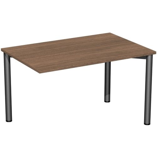 Schreibtisch - 4-Fuß Flex - Bürotisch - 720 x 1.000 x 800 mm (HxBxT) - Gestell anthrazit - Ahorn