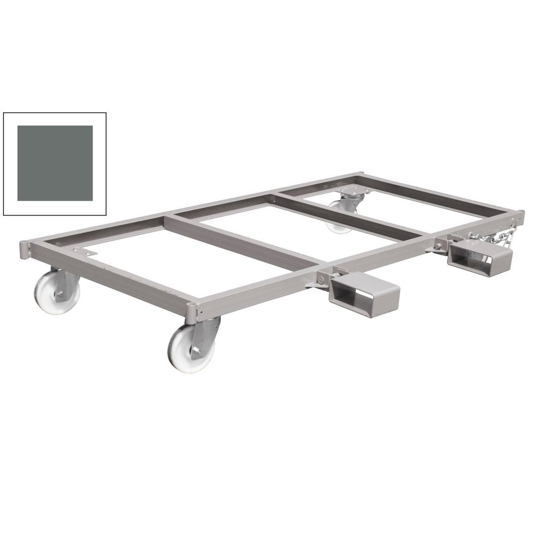 Langgutseitenwagen - Traglast 1.350 kg - Einfahrtaschen klappbar - 730 x 1.300 x 2.070 mm (HxBxT) - feuerrot