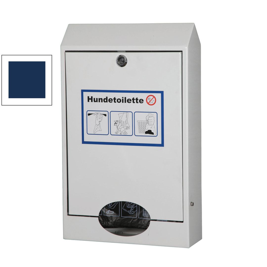 Hundetoilette - für 1.000 Beutel - Wand- oder Pfostenbefestigung - anthrazitgrau