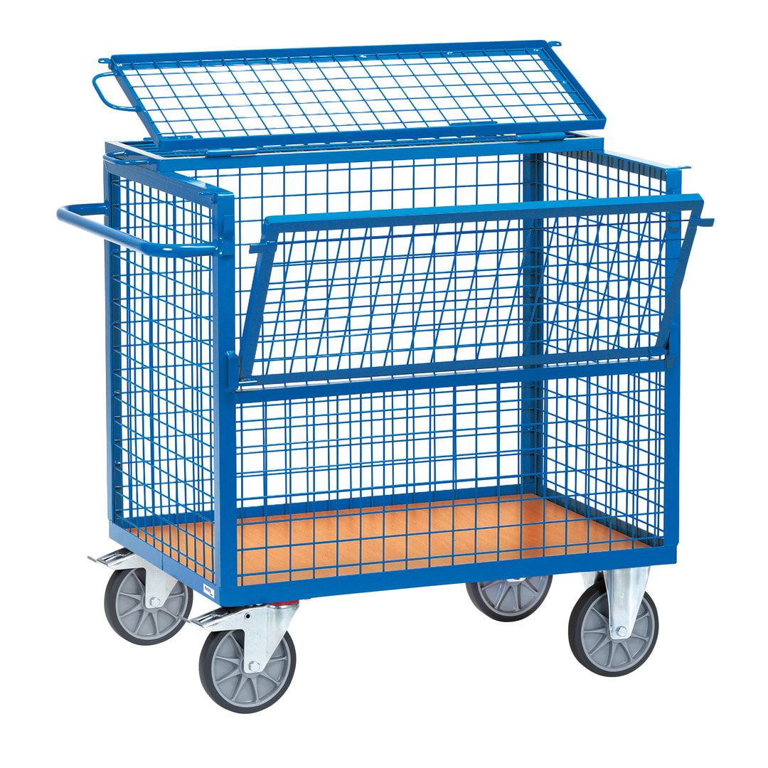 Fetra - Drahtgitterwagen - 600 kg Traglast - 700 x 1.000 mm (BxT)