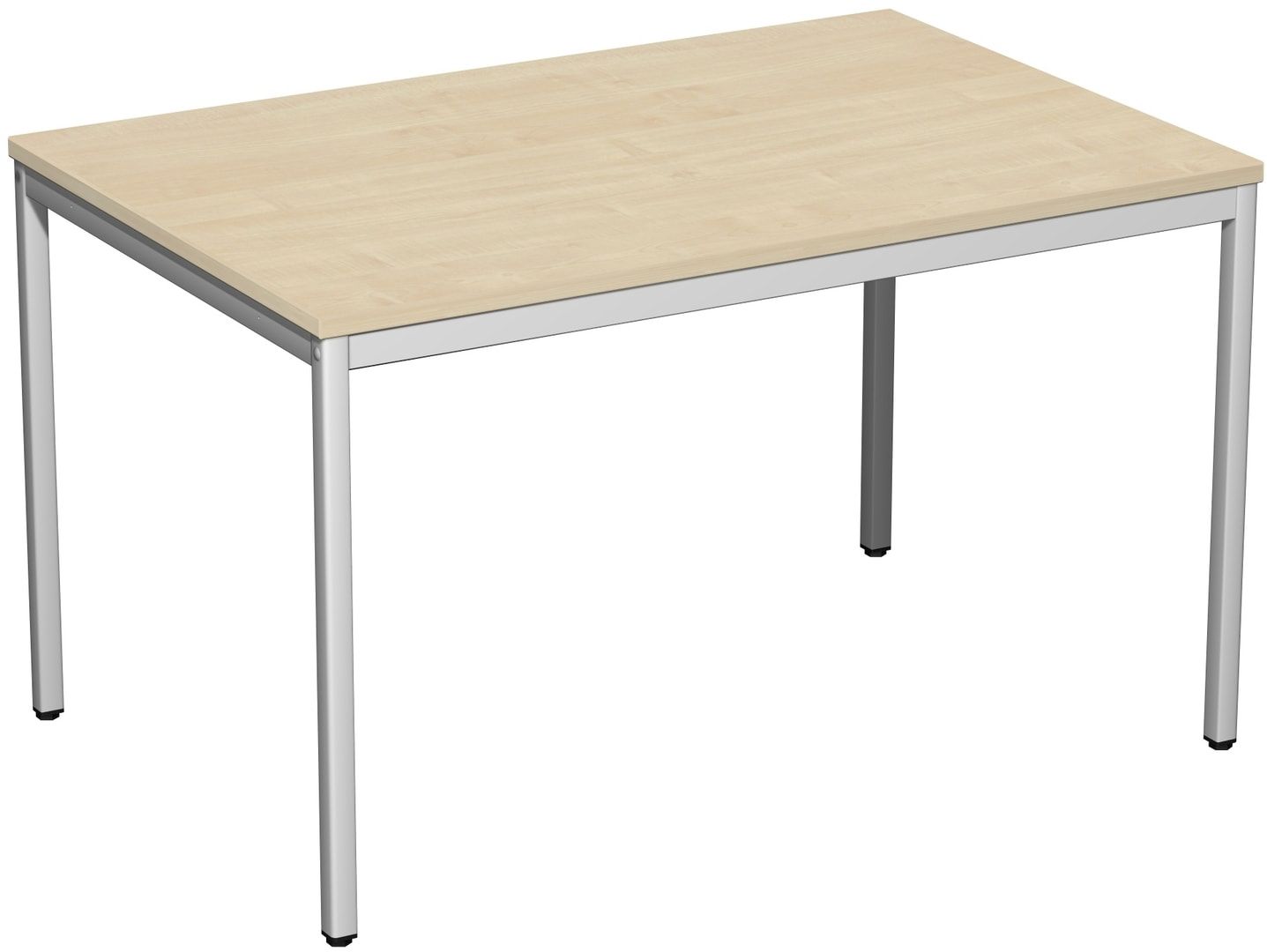 Schreibtisch - 4-Fuß Eco - Bürotisch - 720 x 1.000 x 800 mm (HxBxT) - Gestell lichtgrau - Ahorn
