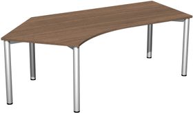 Winkel-Schreibtisch - Winkel links - 4-Fuß Flex -Bürotisch - 720 x 1.130 mm (HxT)