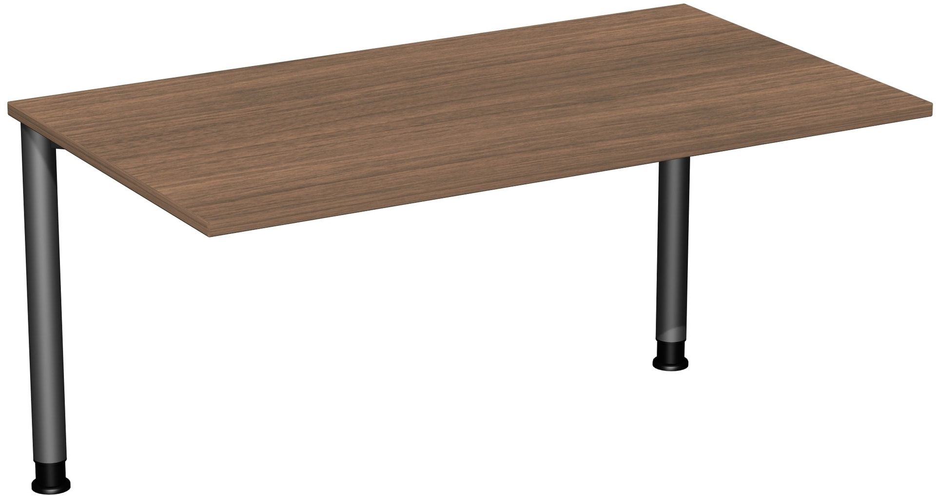 Schreibtisch - 4-Fuß Flex - Bürotisch - Höhe 680-800 mm - 1.000 x 800 mm (BxT) - Gestell anthrazit - Ahorn
