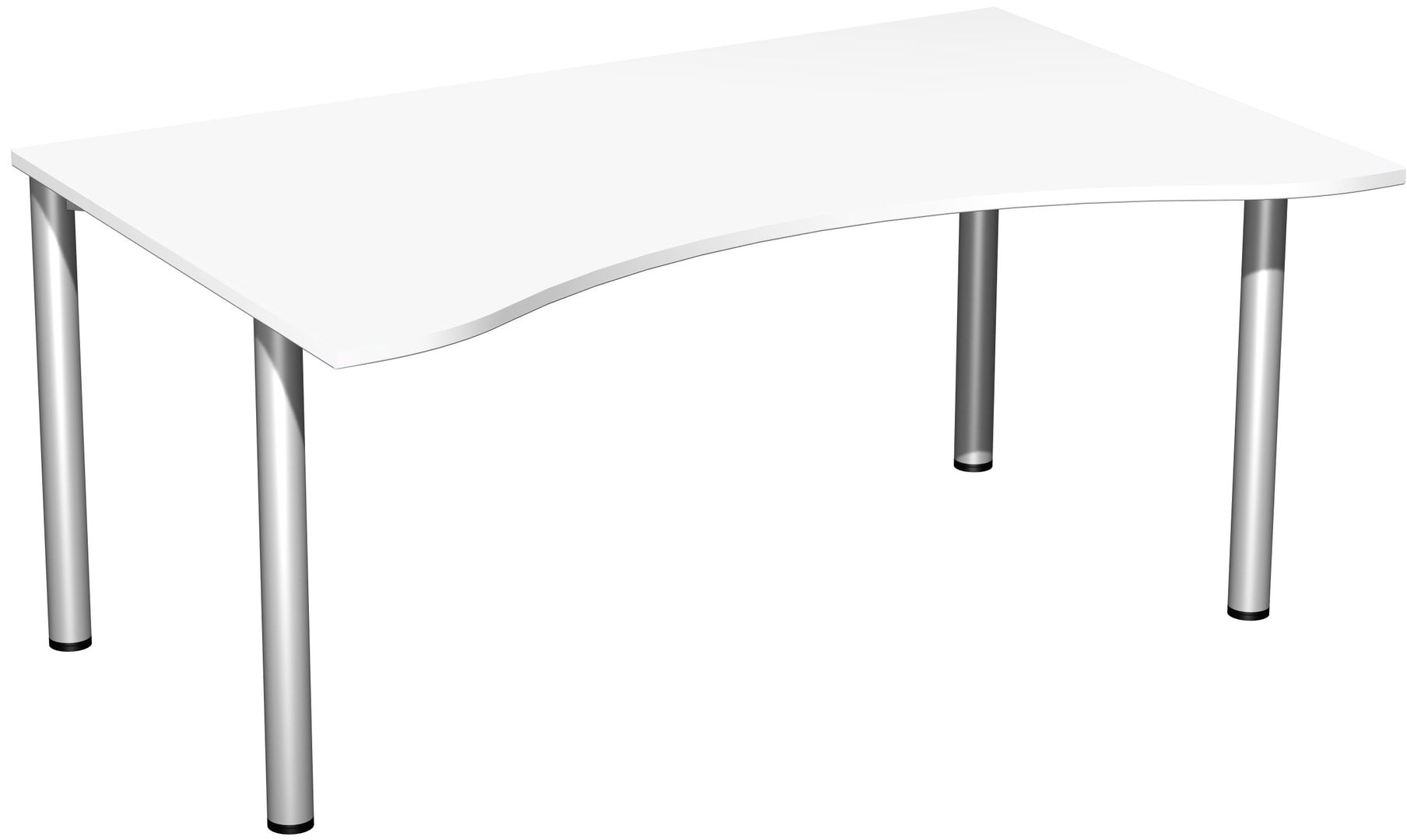 Ergo-Schreibtisch - 4-Fuß Flex - Bürotisch - 720 x 1.600 x 1.000 mm (HxBxT) - Gestell anthrazit - Ahorn