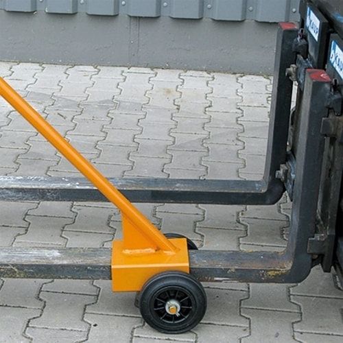 Gabelzinkenheber, Stahl, Kunststoff Handgriff, Gummirollen, Zinkenquerschnitt 65 x 125 x mm (HxB), Tragkraft 150 kg, Farbe anthrazitgrau