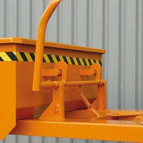 Eichinger Stapler-Schaufel, Seilzug, Volumen 1.000 l, Traglast 3.000 kg, Maße 650 x 1.300 x 3.000 mm, Farbe anthrazitgrau (RAL 7016)