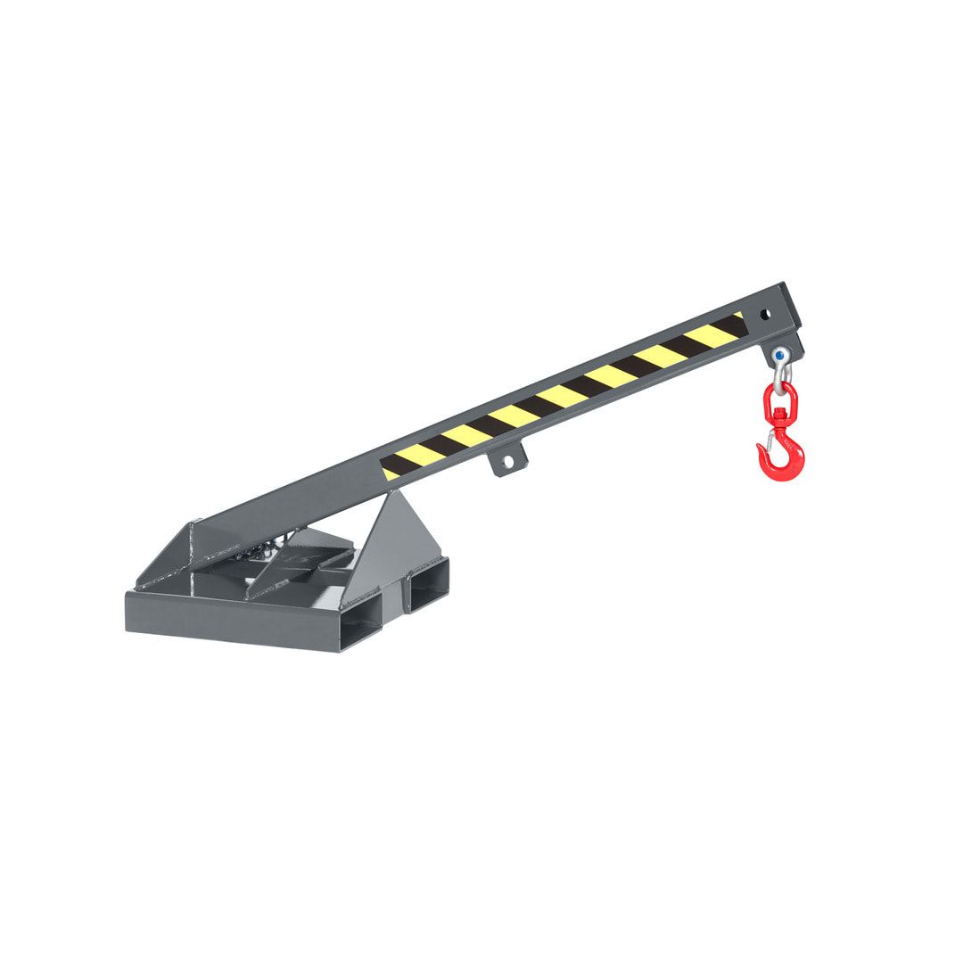 Lastarm - starr, Neigung 25 Grad - Länge 1.390 mm - Traglast 350 - 1.000 kg - enzianblau