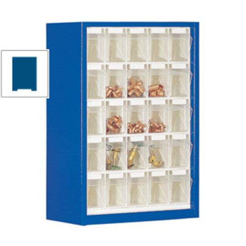 Kleinteilemagazin - Hängeschrank - 910x665x250 mm - 16 Kästen - 1 Größe - enzianblau