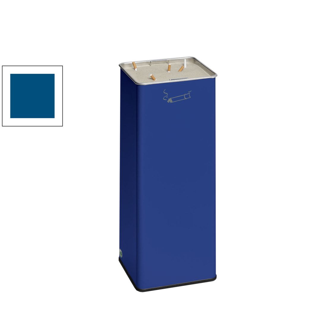 Standaschenbecher, Standascher, 665 x 260 x 260 mm (HxBxT), Ascher, Turmaschenbecher, Antik-silber, Kippsieb, mit Sand befüllbar