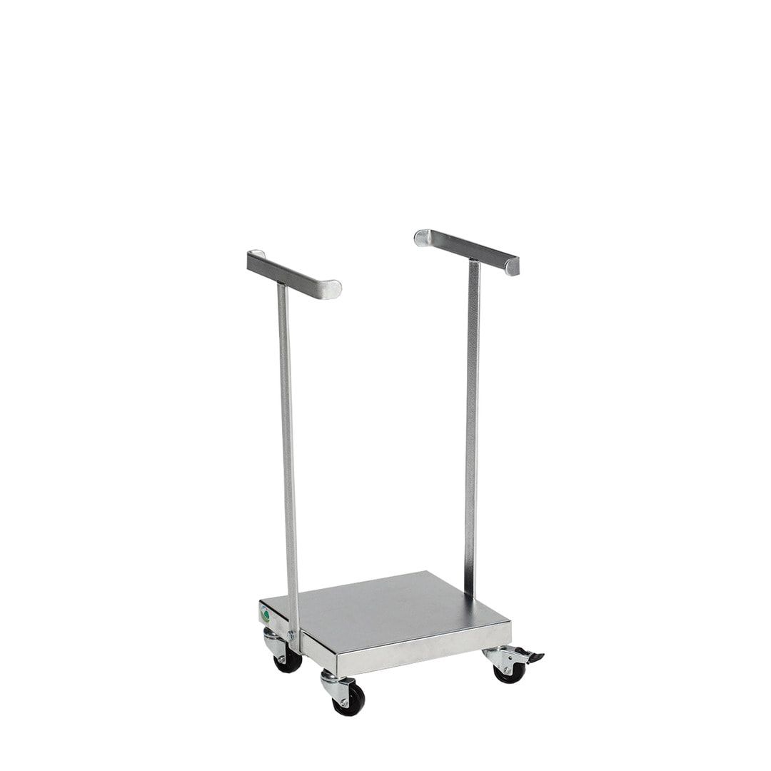 Müllsackständer - für 120 l Säcke - fahrbar - 985 x 330 x 370 mm (HxBxT) - Stahl