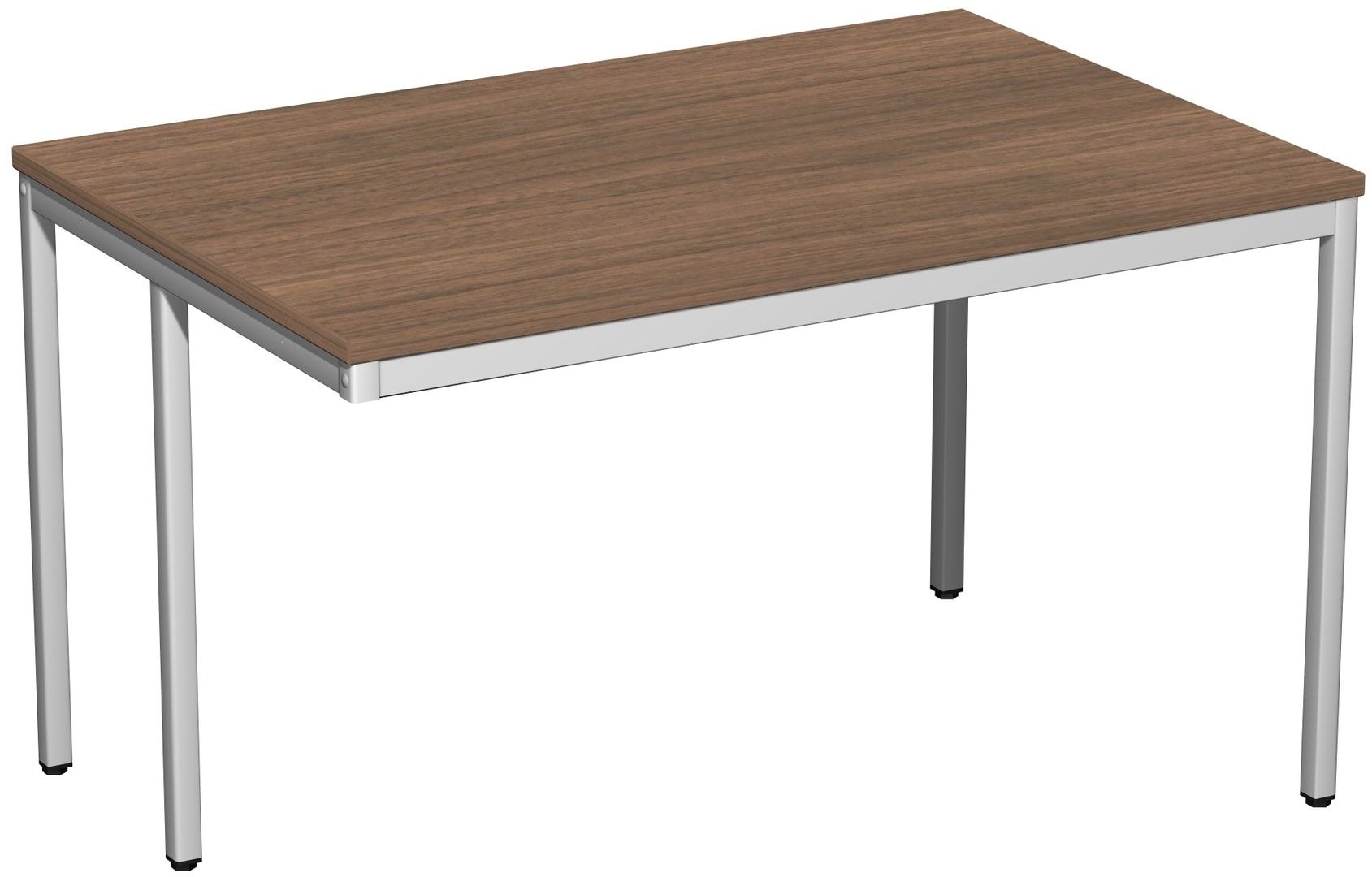 Schreibtisch - 4-Fuß Eco - Bürotisch - 720 x 1.000 x 800 mm (HxBxT) - Gestell lichtgrau - Ahorn