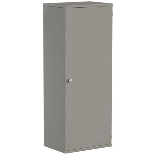Flügeltürenschrank, Holztüren, Schloß links, 4 Ordnerhöhen, 3 Einlegeböden, 1.536 x 600 x 425 mm (HxBxT), Frontfarbe Ahorn, Korpusfarbe Ahorn
