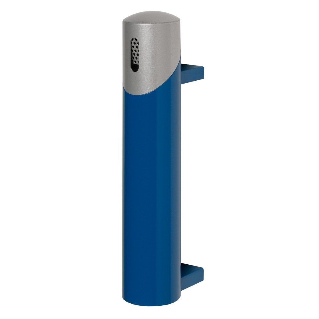 Wandascher aus Stahl - Volumen 1,4 l - 510 x 100 x 170 mm (HxBxT) - Antik silber