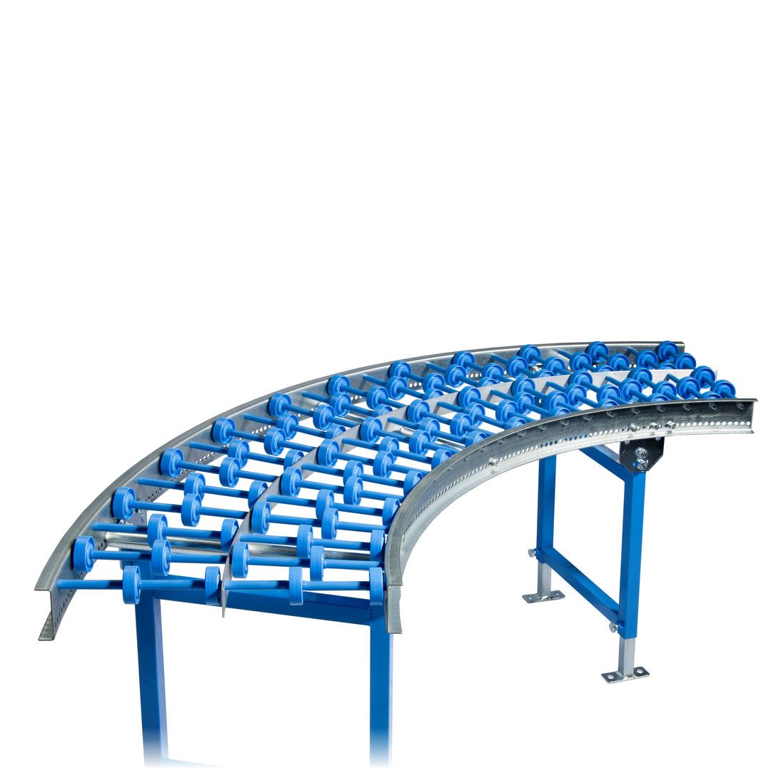 Leichtröllchenbahn - 600 x 1.000 mm - Kunststoffröllchen - Achsabstand 100 mm