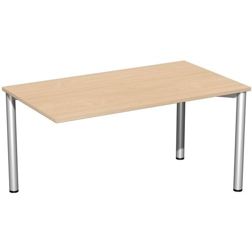 Schreibtisch - 4-Fuß Flex - Bürotisch - 720 x 1.000 x 800 mm (HxBxT) - Gestell anthrazit - Ahorn