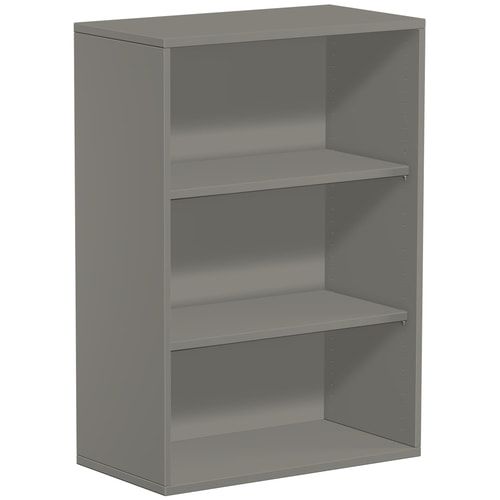 Büroregal, Metallsockel/Standfüße, 2 Einlegeböden, modular, Dreischicht-Feinspan, Einlegeboden, 1.152 x 1.000 x 425 mm (HxBxT), Dekor Ahorn