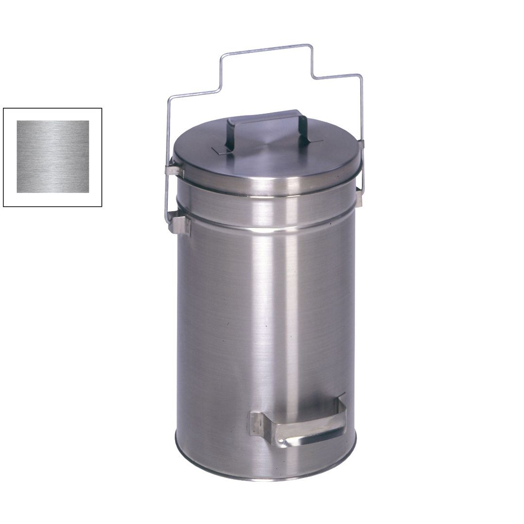 Abfalleimer - Sicherheitsbehälter - rund - Volumen 15 l - 520 x 270 x 270 mm (HxBxT) - Edelstahl