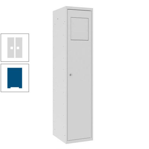 Wäschesammelschrank, Wäscheschrank, Einwurfklappe, Beutelhalter, 1.800 x 400 x 500 mm (HxBxT), Korpus anthrazitgrau, Front anthrazitgrau