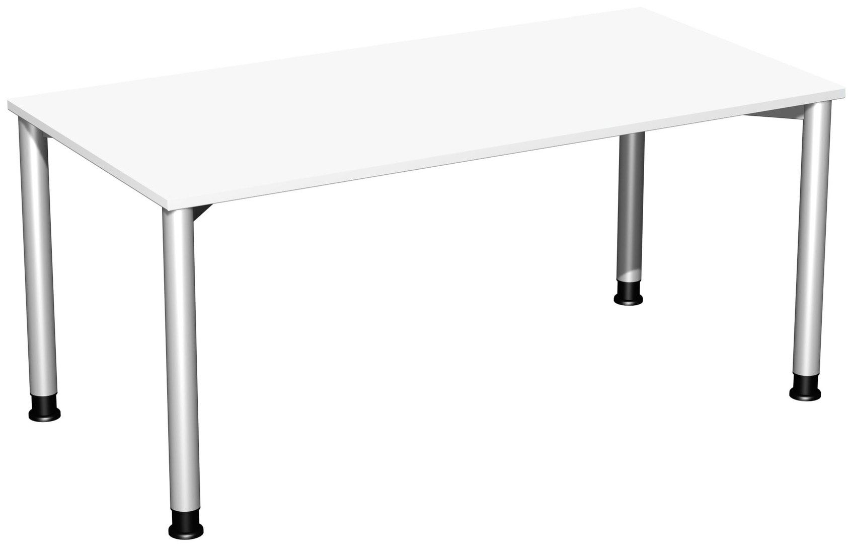 Schreibtisch - 4-Fuß Flex - Bürotisch - Höhe 680-800 mm - 1.200 x 600 mm (BxT) - Gestell anthrazit - Ahorn