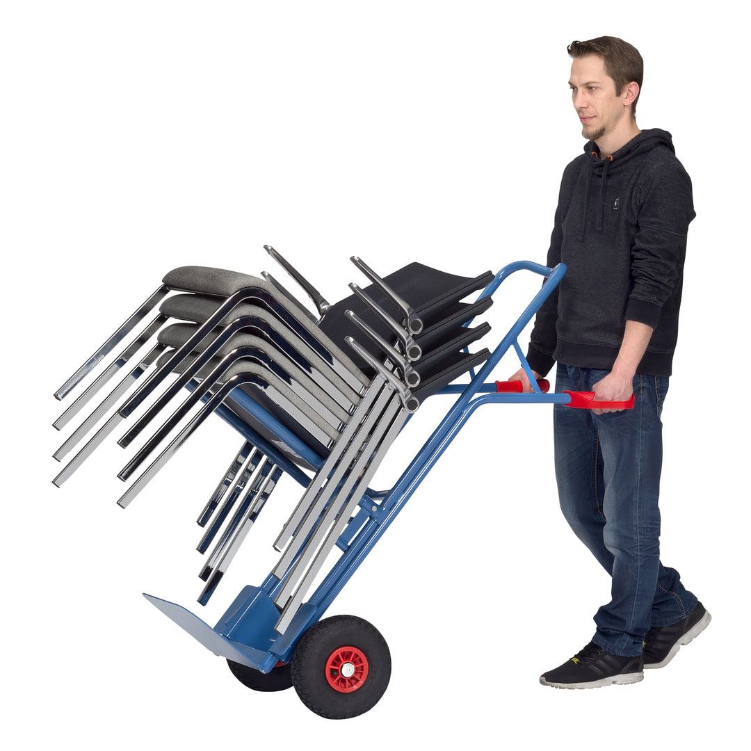 Fetra - Stuhlkarre - Tragkraft 300 kg - (BxT) 320 x 250 mm - Höhe 1.300 mm - Luftbereifung