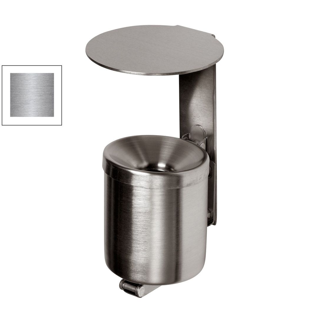 Wandascher - Volumen 0,6 l - 100 x 90 x 120 mm (HxBxT) - Edelstahl