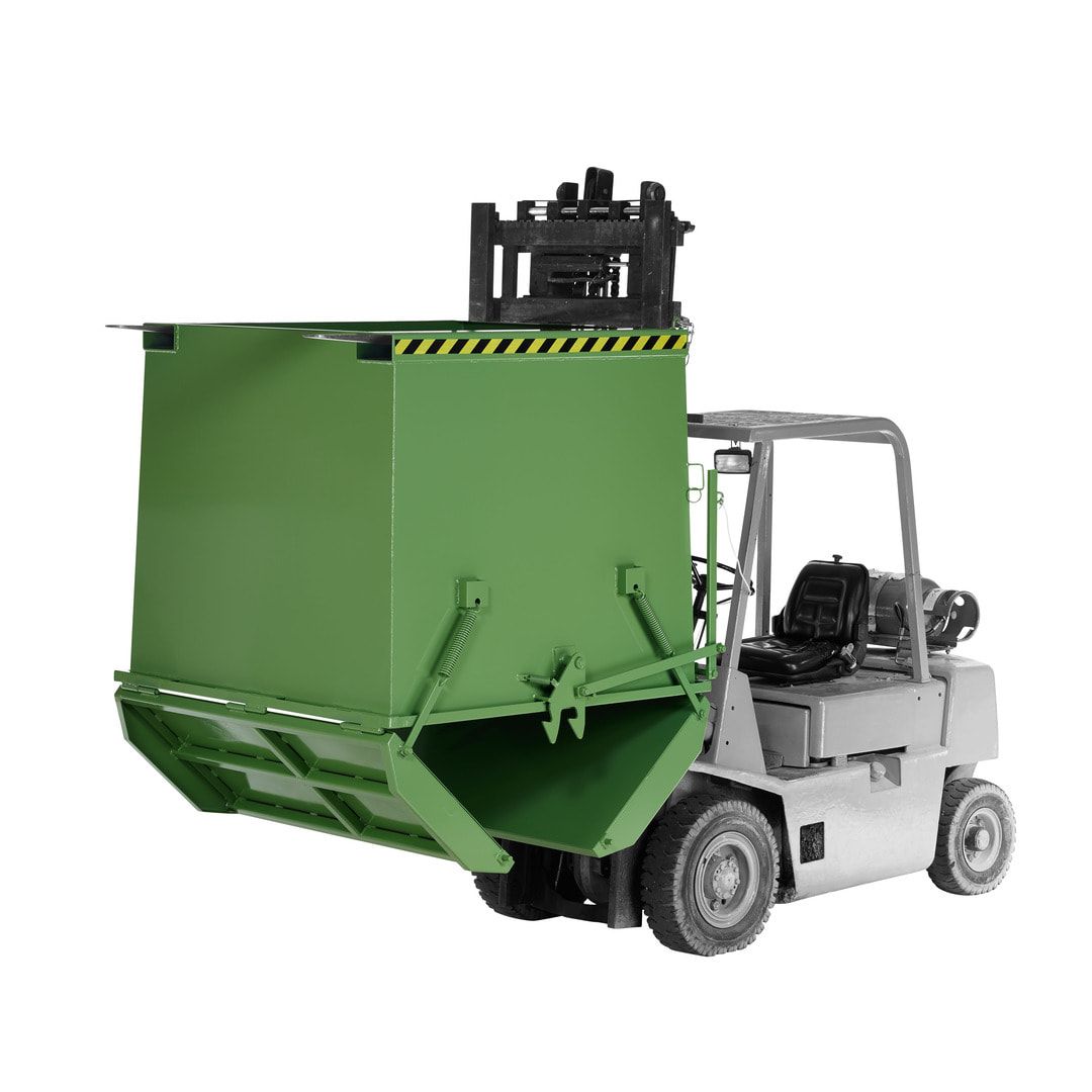 Klappbodenbehälter - 1.000 l Volumen - Traglast 2.000 kg - enzianblau