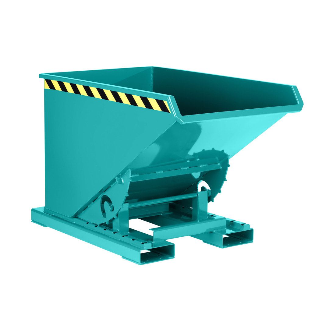 Abrollkipper für Schüttgüter - Volumen 1.200 l - Traglast 1.500 kg - 1.100 x 1.070 x 1.800 mm (HxBxT) - anthrazitgrau