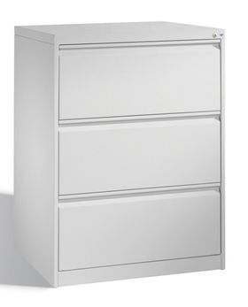 Hängeregisterschrank, Hängeregistratur, Aktenschrank, DIN A4, 3 Auszüge, zweibahnig, Farbe wählbar, Front wählbar, 1.045 x 787 x 590 mm (HxBxT)