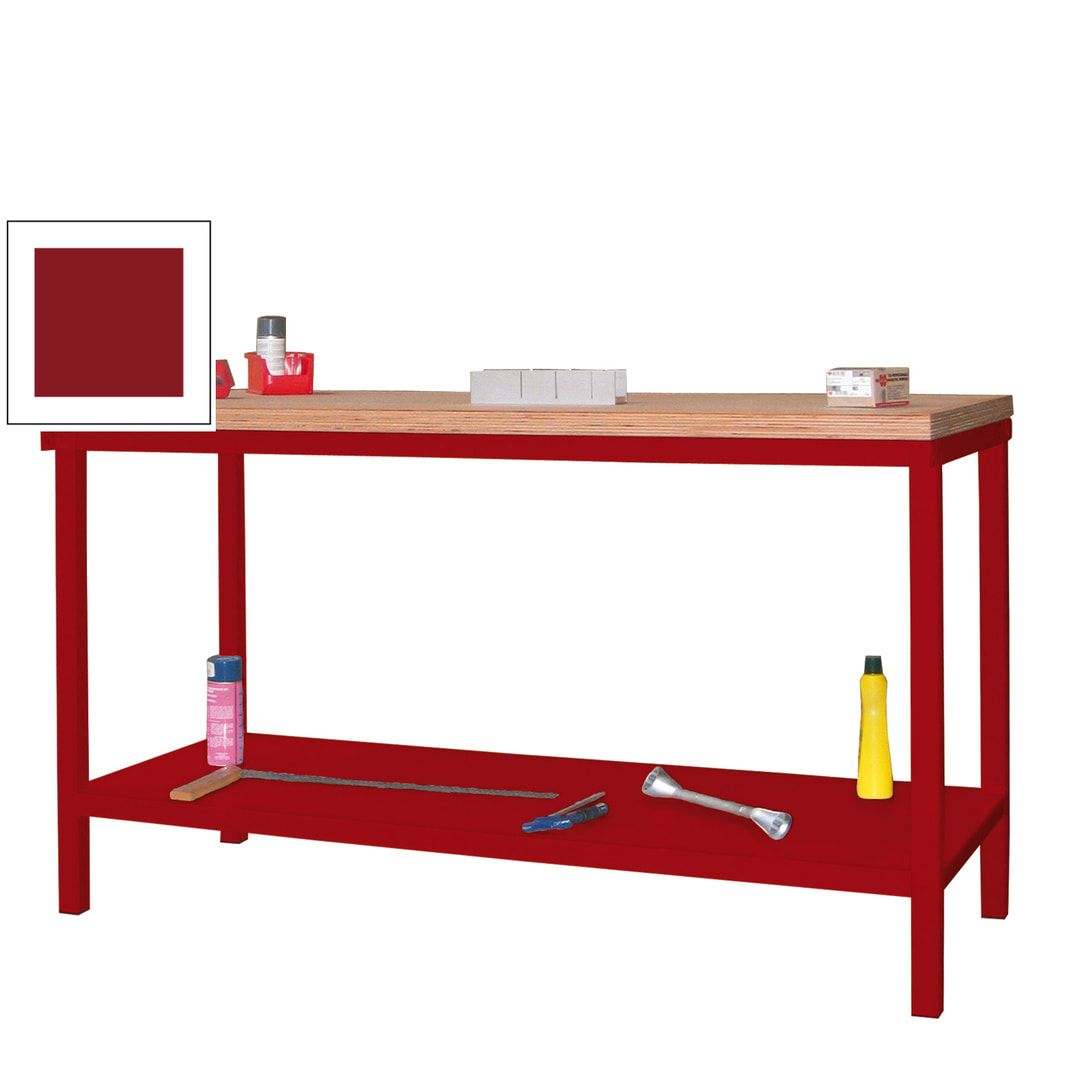 Werkbank mit Ablageboden - 900 x 1.500 x 700 mm (HxBxT) - Traglast 1.050 kg - anthrazitgrau