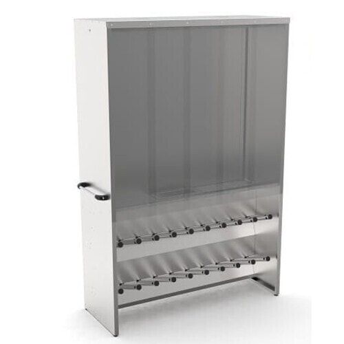 Trockenschrank für Kleidung und Schuhe, 20 Schuhrohre, Stange, 1.971 x 1.515 x 500 mm (HxBxT), Stahlblech, verzinkt, Schukostecker, verstellbare Füße