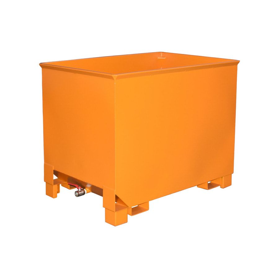 Spänekasten - 3-fach stapelbar - Volumen 300 l - Traglast 500 kg - 795 x 840 x 620 mm (HxBxT) - feuerrot