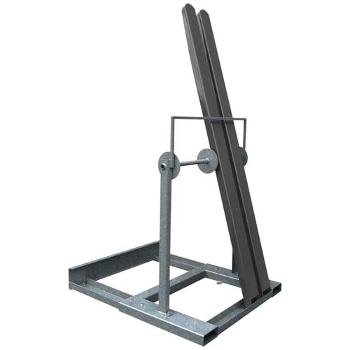 Gabelzinkenwechsler, Anhebehilfe, Arbeitshilfe, für 2 Paare, für offene Gabelverlängerungen, 1.200 x 800 mm (HxB), 700 mm Auflage, Farbe anthrazitgrau