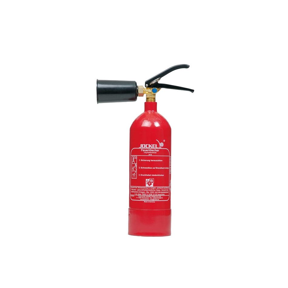 CO2 Feuerlöscher - Spannring - Wandhalter - 5 kg Löschmittel